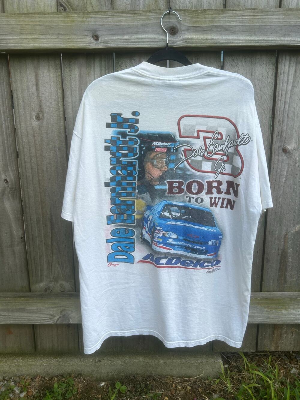 Vintage Dale Earnhardt Jr ACDelco Born To Win NASCAR Racing T-Shirt XL